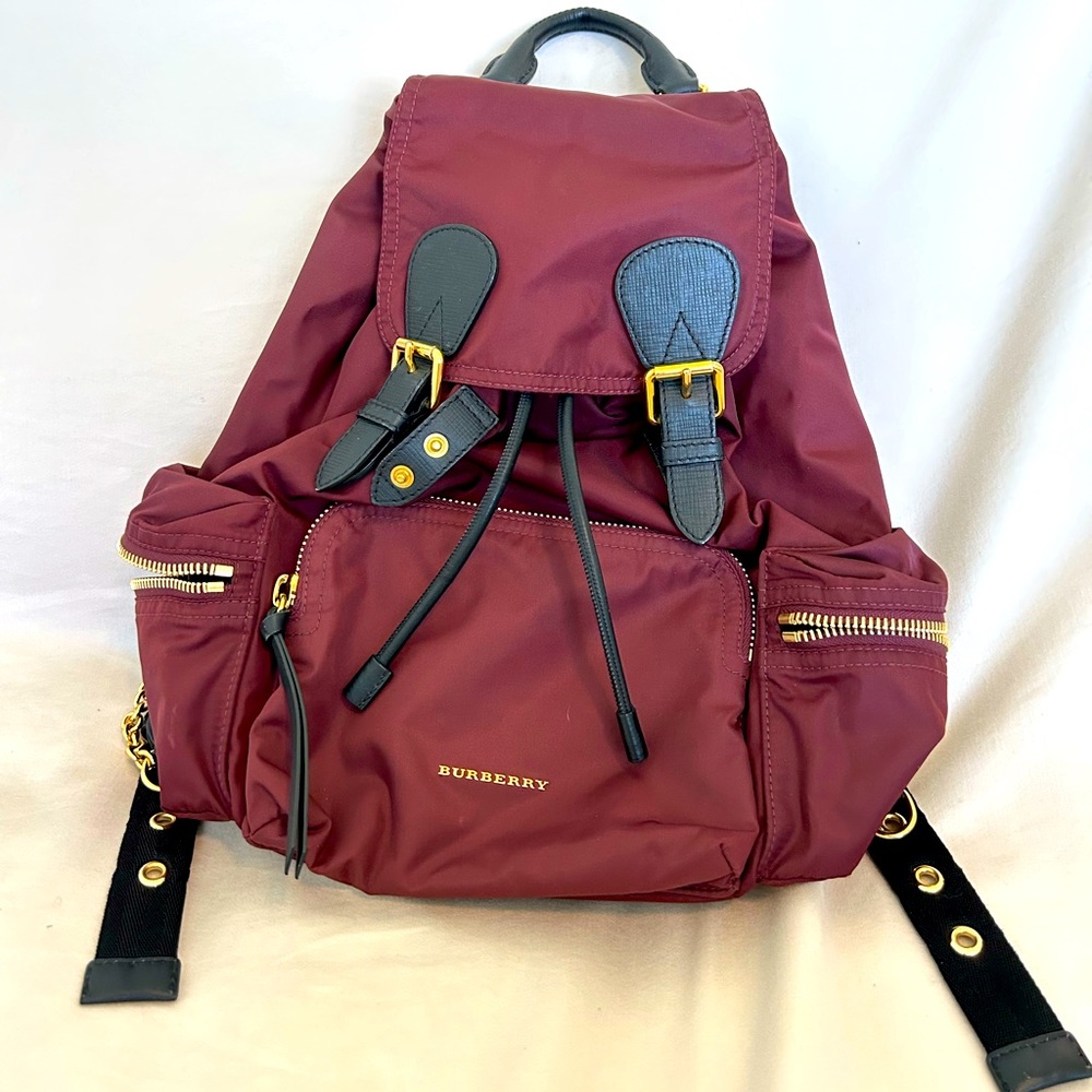 Burberry Nylon Medium Rucksack Backpack